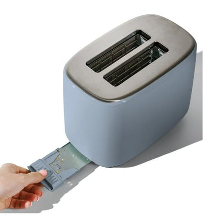 Drew Barrymore Icing 2~Slice Toaster with Touch-Activated Display (Cornflower Blue)