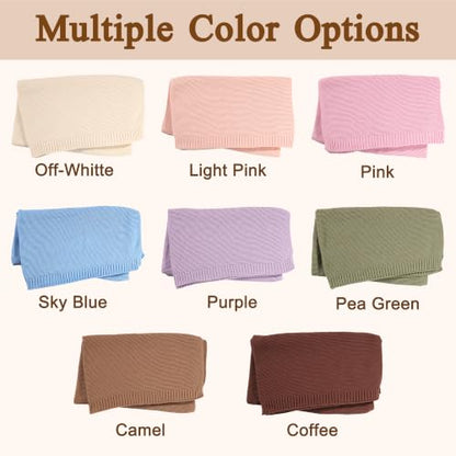 Corissy Personalized Baby Blanket with Embroidered Name - Blue, 32x40 Inches