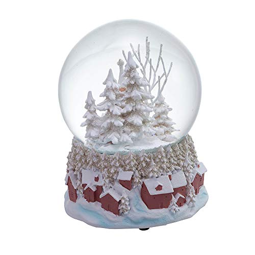Musical Church Waterglobe - 100MM Holiday Snow Village Decor