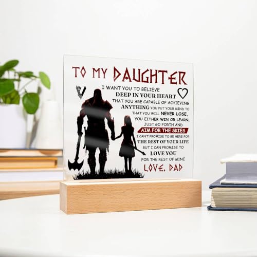 FG Mall Acrylic Plaque - Dad's Gift to Daughter Square Acrylic / Skies