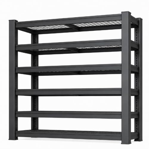 6-Tier Garage Shelving Unit - 68"W x 20"D x 84"H Adjustable Heavy-Duty Storage Rack - Variation of 1 / 6-T/68"Wx84"H x20"D