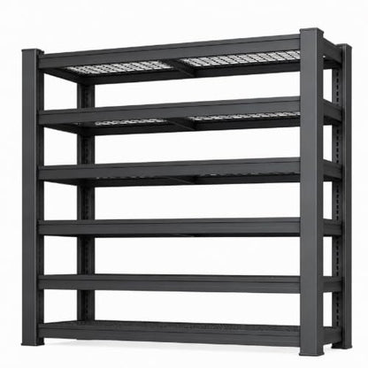 6-Tier Garage Shelving Unit - 68"W x 20"D x 84"H Adjustable Heavy-Duty Storage Rack - Variation of 1 / 6-T/68"Wx84"H x20"D