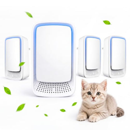 White Plug In Air Ionizers 4 Pack Small Air Purifiers for Home Bedroom Travel