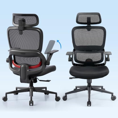 SIHOO B100 SE Ergonomic Office Chair Soft Black with Lumbar Support
