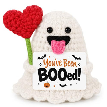 Halloween Boo Gift Basket Stuffers for Women Men Teen Girl Boy Crochet Boo - You’ve Been Booed Surprise