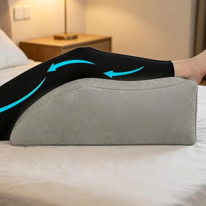 Inflatable Leg Support Wedge Pillow - 24 Inch Post Recovery Cushion