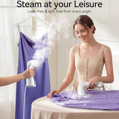HiLIFE Portable Clothes Steamer 1100W with 300ml Capacity - Ivory