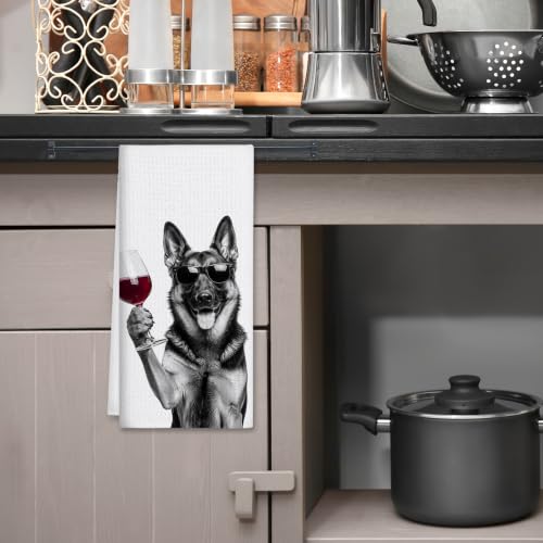 German Shepherd Kitchen Towels - 16x24 Inch Decorative Home Accent - Variation of THIS listing