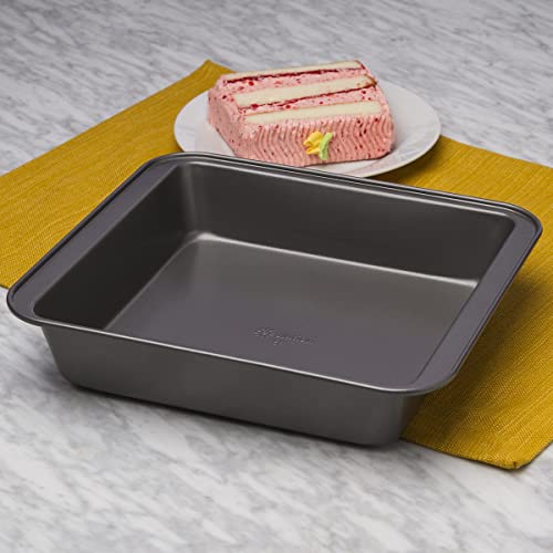 Ecolution Bakeins Cookware Non-Stick Heavy Duty Carbon Steel, Square 9”, Gray