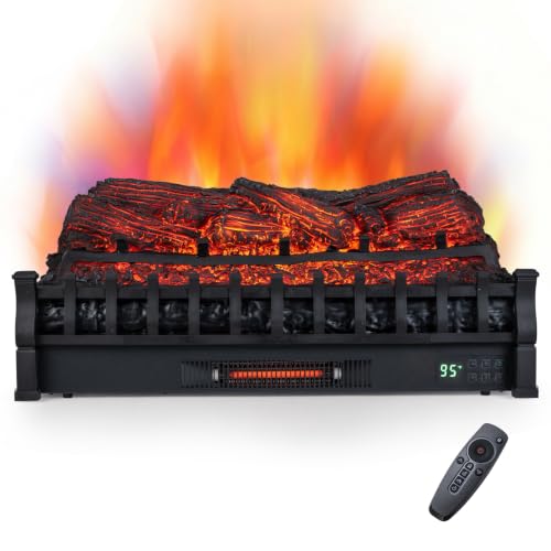 30-Inch Infrared Quartz Electric Fireplace with Remote Control - Pine Wood Version