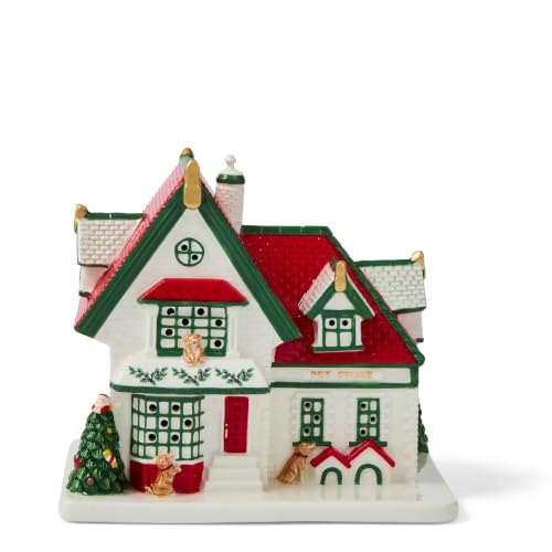 Spode Christmas Tree Village Fire Station Figurine - Pet Store Variation