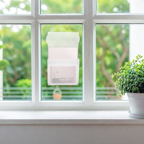Wall Mounted Magazine Holder Acrylic with Suction Cups 2pcs