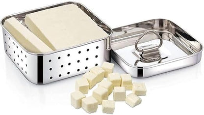 Premium 250ml Stainless Steel Square Paneer Maker – Ideal for Fresh Homemade Cheese and Tofu