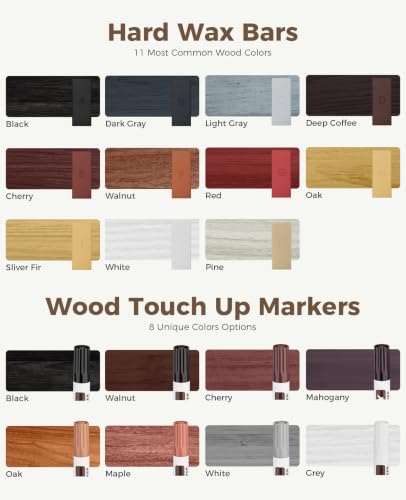 Hardwood & Vinyl Floor Repair Kit with Heat Pen - 11 Colors, B Series