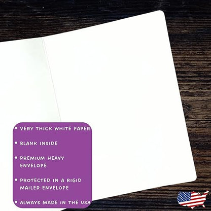 Pitbull Christmas Cards - Holiday Greeting Card with Kraft Envelope, 5x7 Premium White Paper, Made in USA