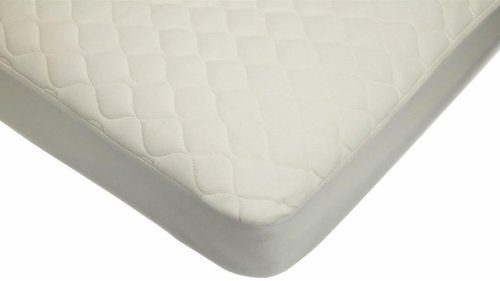 American Baby Company Waterproof Crib and Toddler Mattress Protector, Quilted Fitted Protector Pad Cover made with Organic Cotton Top Layer, 52“ x 28"