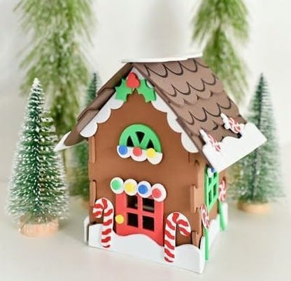 HAPPY DEALS Gingerbread House Craft Kits - 3D Christmas Fun | 2 Individually Packaged Kits