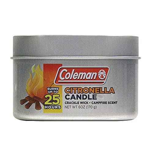 Coleman Campfire Citronella Candle with Wooden Crackle Wick - 6 oz
