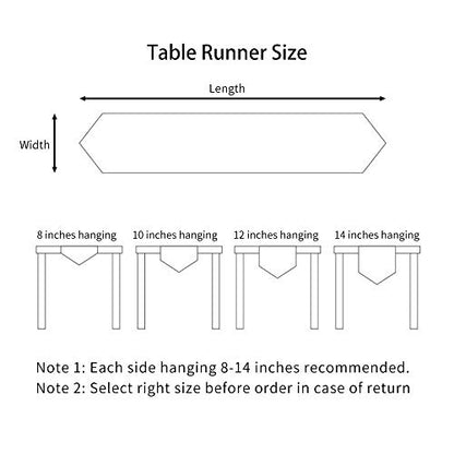 ARTABLE Light Gold Lace Table Runner Macrame Embroidered 12x96 Inch - Art Deco Style