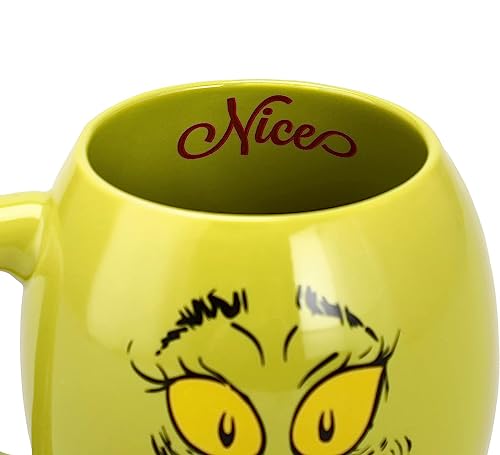 Dr. Seuss Grinch Naughty or Nice Ceramic Mug & Crew Sock Gift Set