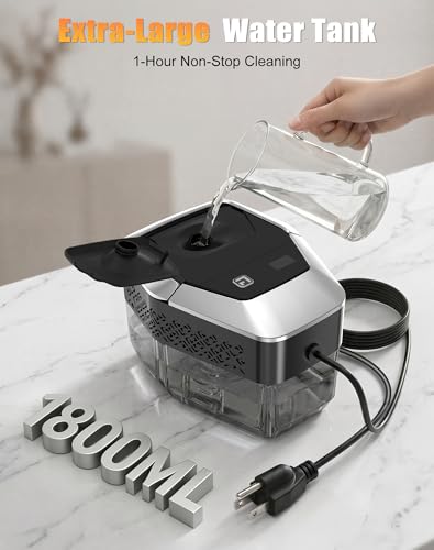Kofomo Steam Cleaner for Home, 293°F High-Pressure Handheld Steamer with 3-Level Control, Gray, 15s Fast Heat-Up, 1.8L Tank
