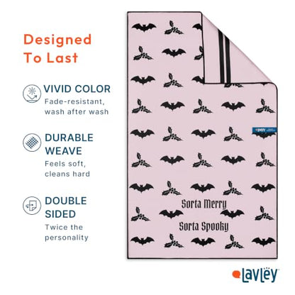 Sorta Merry Sorta Spooky Christmas Halloween Microfiber Kitchen Towel - Variation of THIS listing