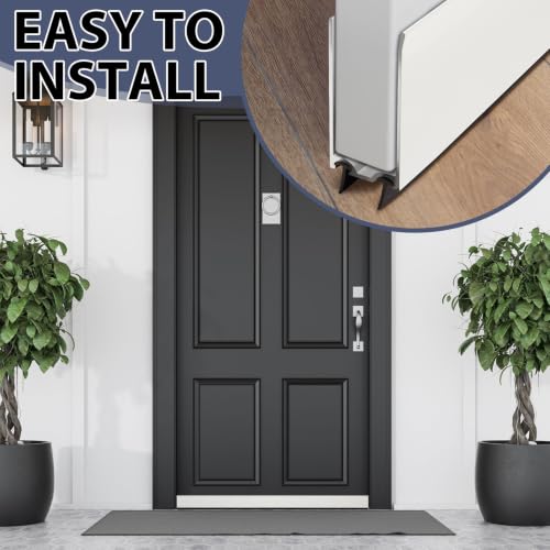 Storm Door Bottom Sweep Replacement 32 Inch White Weatherstripping Seal - Pushglossy
