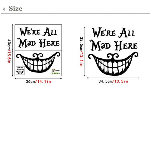 Halloween Smiling Face Wall Decals Sticker Decor - 2 Sheets