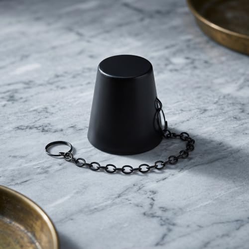 Garden Torch Snuffer Caps Set with Chain - Flame Control & Wind-Resistant Canister Covers
