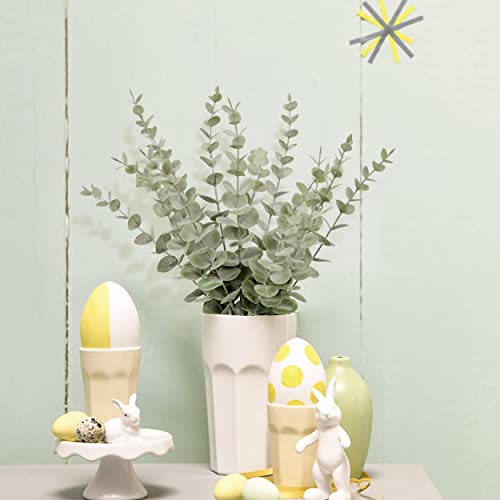 Artificial Eucalyptus Stems 18pcs Pack of 3 - Realistic Home Decor Flowers