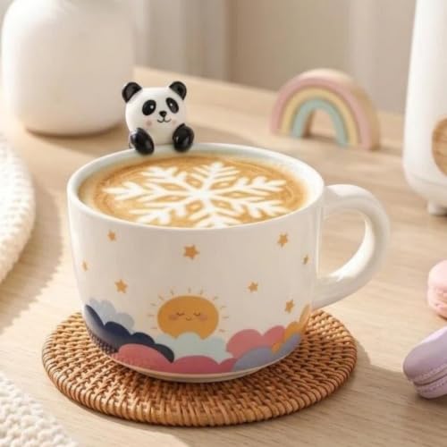 12oz Cute 3D Panda Ceramic Coffee Mug - Variation: Panda / 12 Ounces