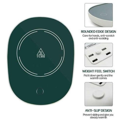 400ml Ceramic Coffee Mug & USB Cup Warmer Set – 55°C Heating Technology, Perfect for Office, Home Office, and Travel – Ideal Business Gift