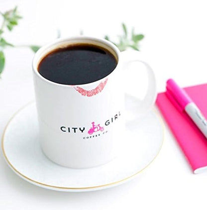 City Girl Coffee Organic Breakfast Blend Medium Roast, Whole Bean, Fair Trade, Small Batch, 12 oz Resealable Bag