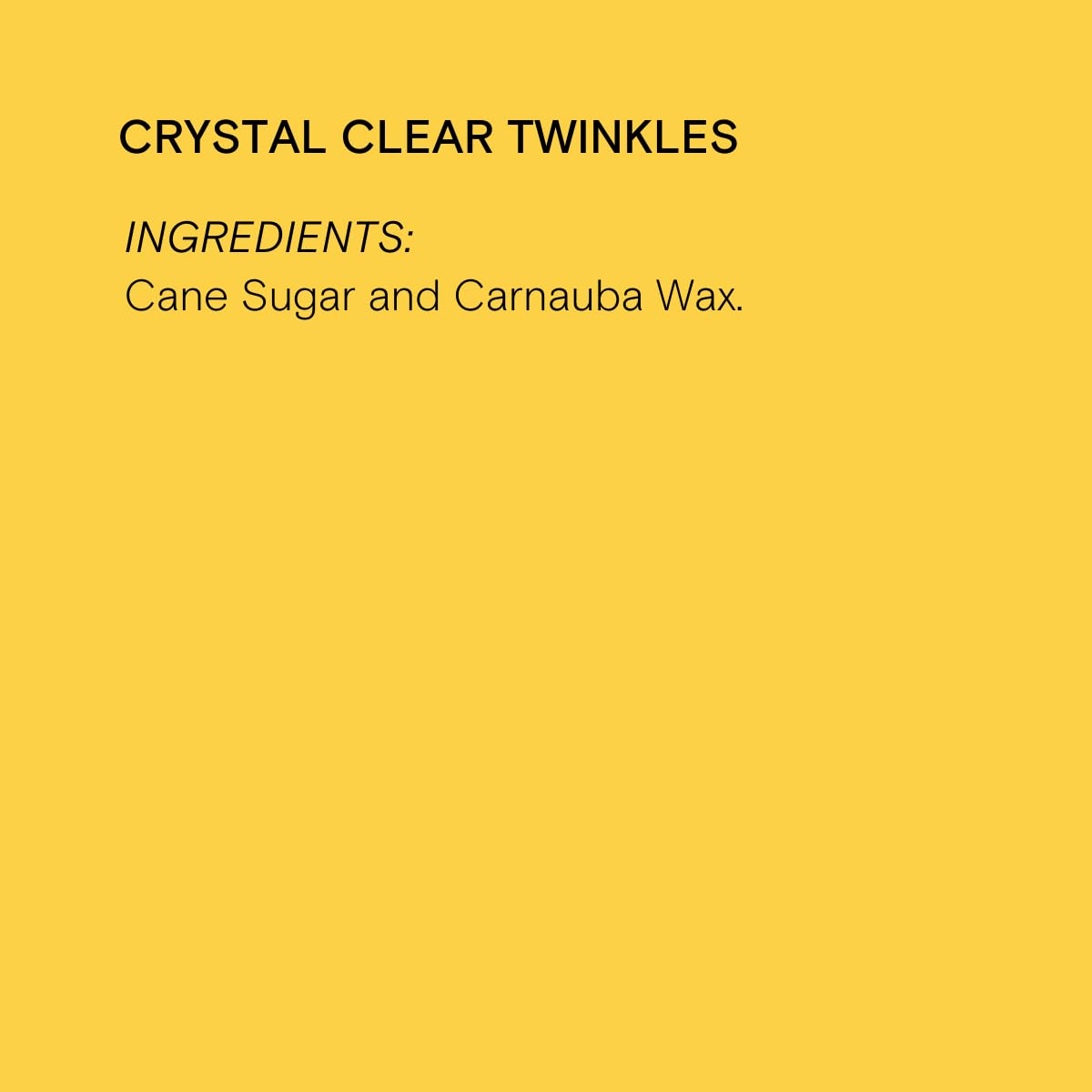 Supernatural Twinkles White Sanding Sugar Sprinkles - Crystal Clear, Non-GMO & Vegan, 3oz Made in USA