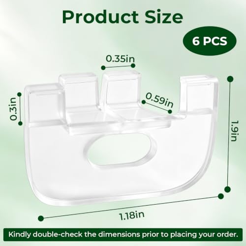 Cordless Honeycomb Shade Lift Handles for Graber Bali Blinds - 6 Pack