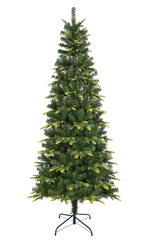 Uten 7.5ft Slim Christmas Tree with 800 Branch Tips, Foldable Metal Stand, Easy Assembly - Green, Variation of THIS listing