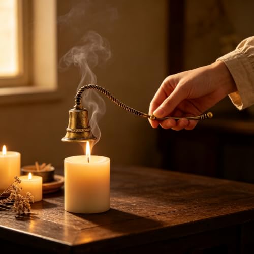 Vintage Gold Candle Snuffer - Safe Extinguishing Accessory for Candles - Andle Snuffer Dwb