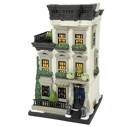 Department 56 Christmas in the City Village 87 West 56th Street Lighted Building, 8.54 Inch, Multicolor