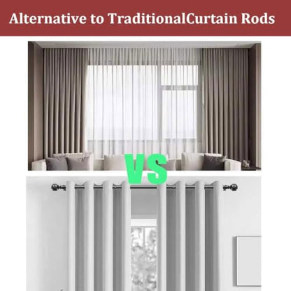 Side-Mount Wall Mount Curtain Pelmet with Double Track 3-in-1 Hidden Box Cover - 1.6m / 5.2ft