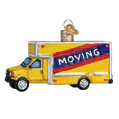 Old World Christmas Moving Truck Glass Ornament - Housewarming Gift