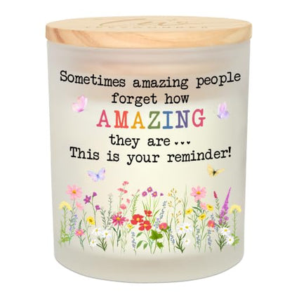 Vanilla Lavender Scented Candle - White - 10 oz Gift for Women, Relaxing Home Fragrance