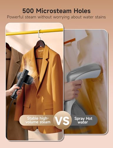 Sundu 2-in-1 Handheld Garment Steamer & Iron - Gloss Black