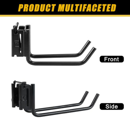 6.1in E-Track Double Fitting J-Hooks Set - Heavy Duty Cargo & Tool Hangers