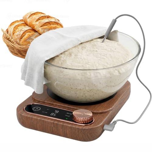 Sourdough Starter Warmer & Dough Proofer with Real-Time Temp Probe - Walnut