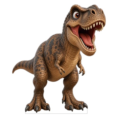 1Ft Dinosaur Cardboard Cutout - T-Rex Standup for Birthday Parties & Events - Mini Size