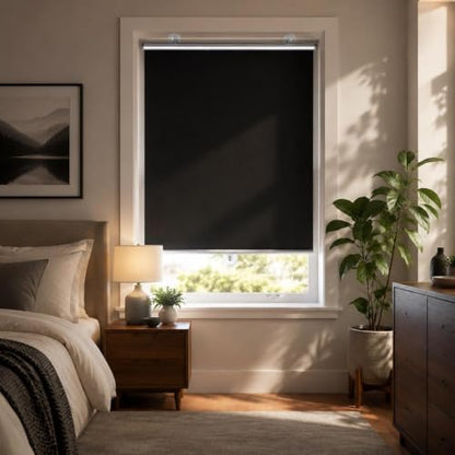 Portable Blackout Window Cover 30x36 Inches No Tools No Drill Cordless Thermal Shades for Bedroom & Office