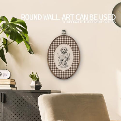 Goldendoodle Dog Bathroom Oval Wall Art - Home Decor 8.5x11.5in, Variation of THIS listing