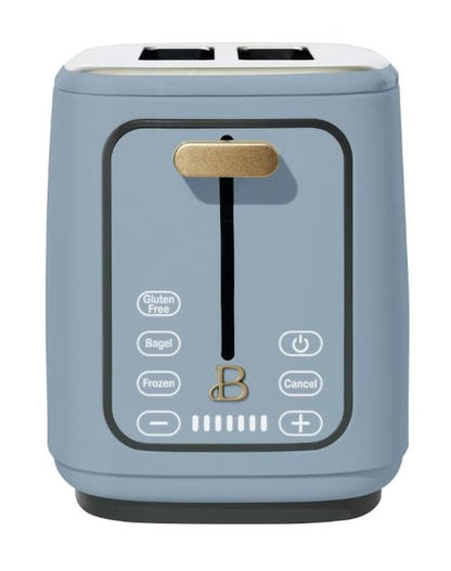 Drew Barrymore Icing 2~Slice Toaster with Touch-Activated Display (Cornflower Blue)
