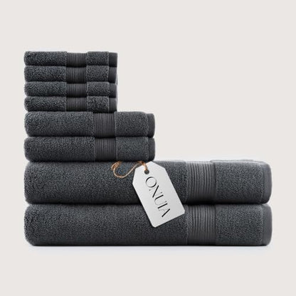 Ultrasoft Bath Towel Bundle - 100% Long Staple Cotton, 600 GSM, Quick Dry