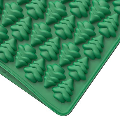 Christmas Tree Silicone Candy Mold 100 Cavities - Green QY253
